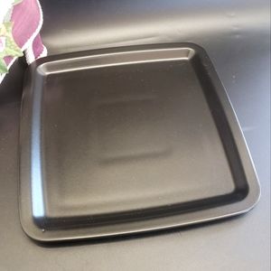Ikea Square Black Ceramic Plate